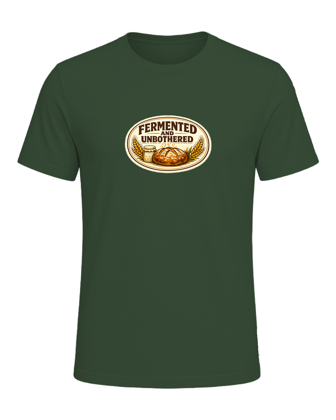 Fermented And Unbothered Tee — Heather Forest