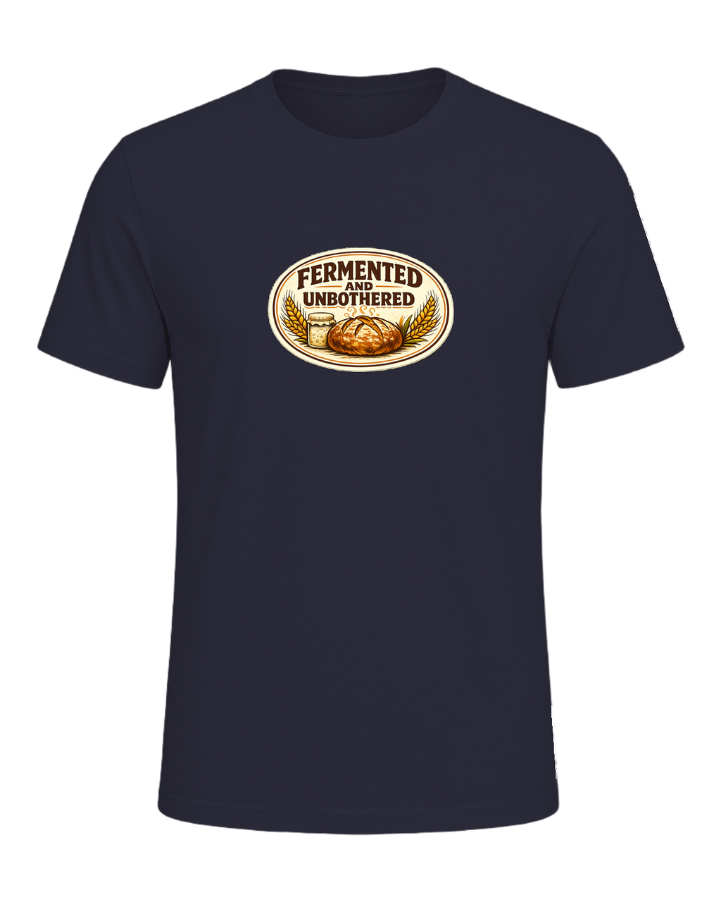 Fermented And Unbothered Tee — Heather Navy