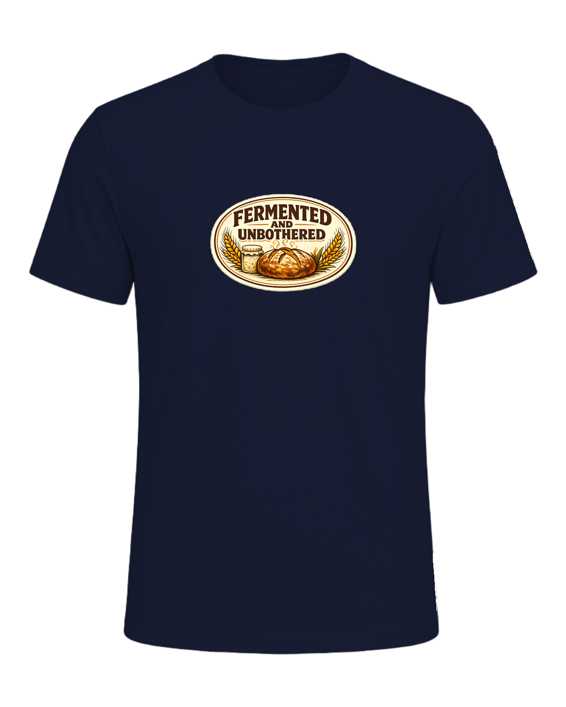 Fermented And Unbothered Tee — Navy