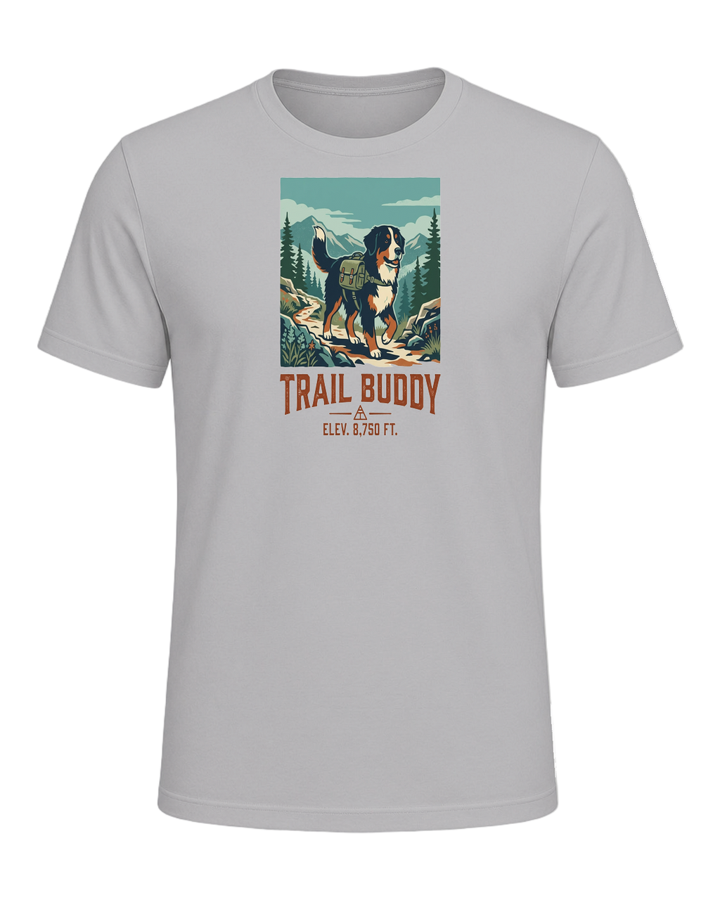 Bernese Mountain Dog Hiking — Athletic Heather