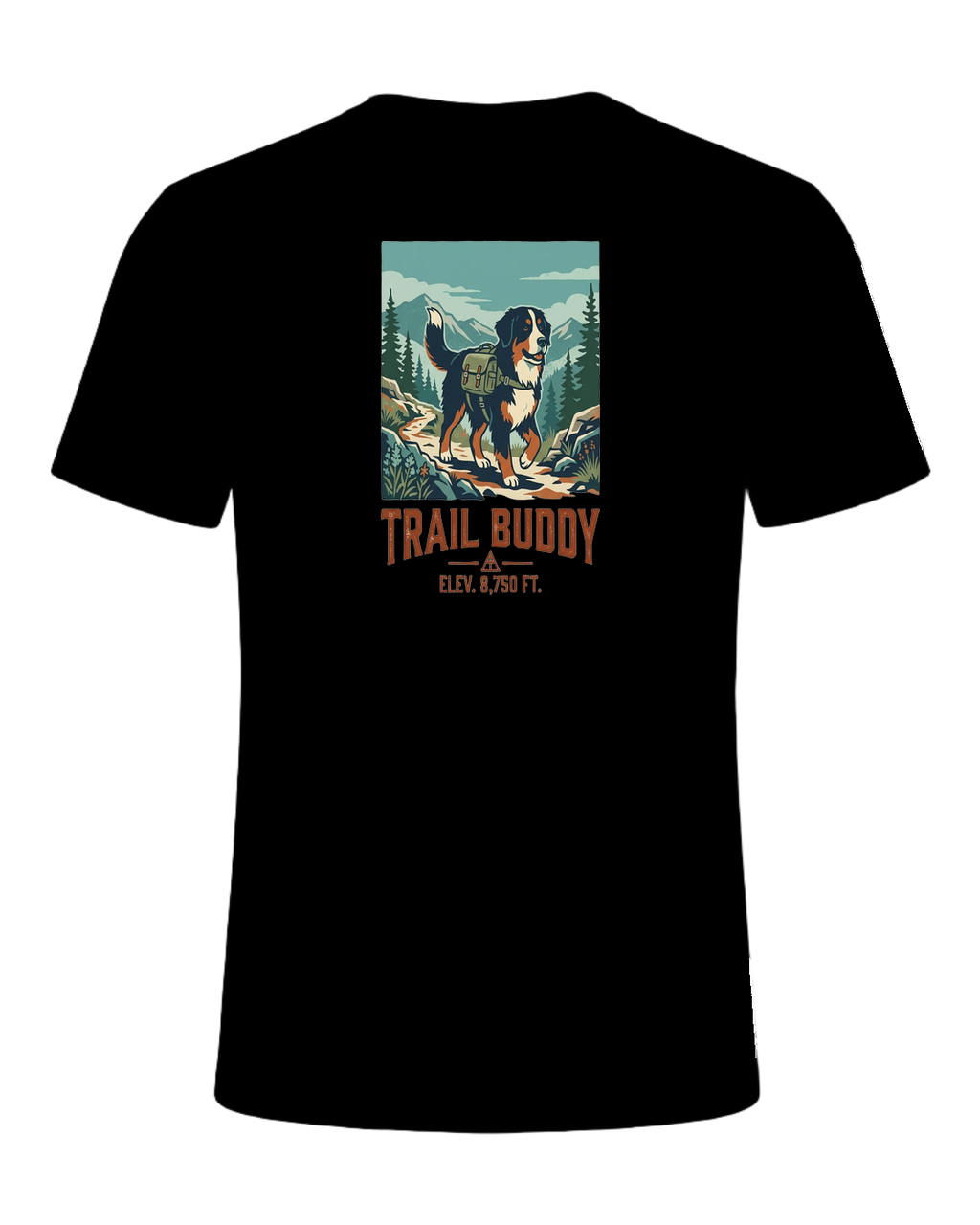 Bernese Mountain Dog Hiking — Black