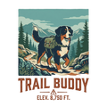 Bernese Mountain Dog Hiking
