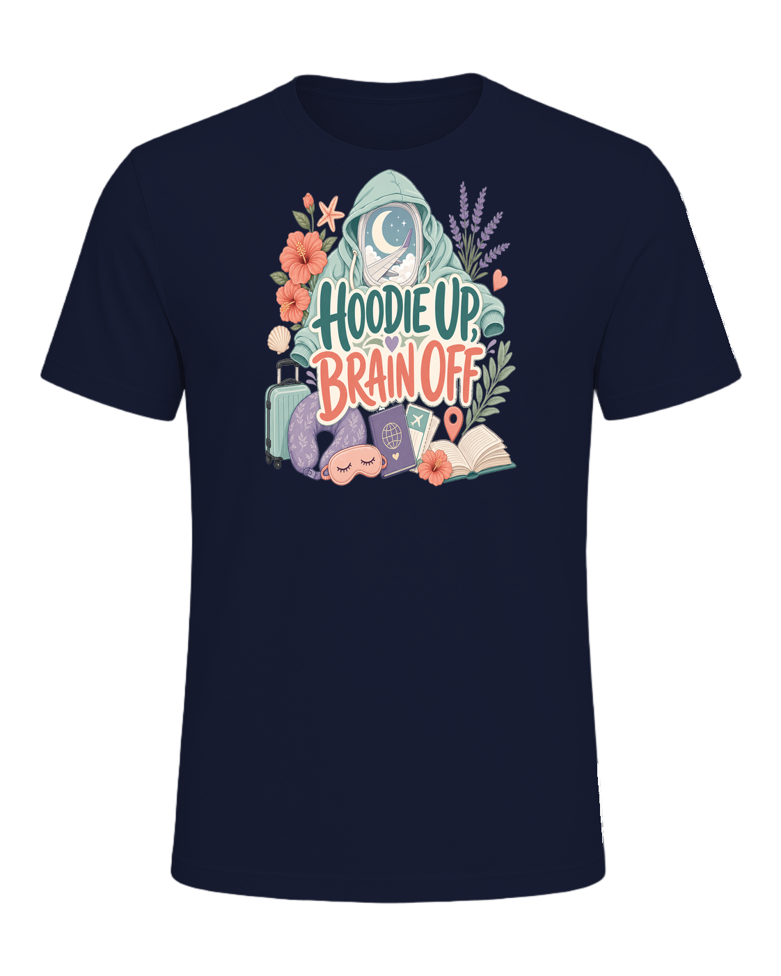 HOODIE UP, BRAIN OFF — Navy