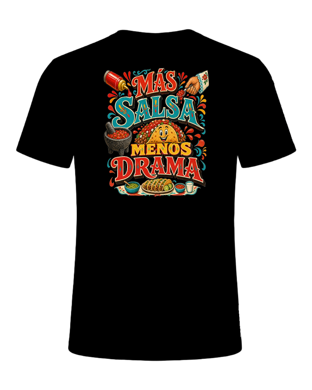 MÁS SALSA MENOS DRAMA — Black