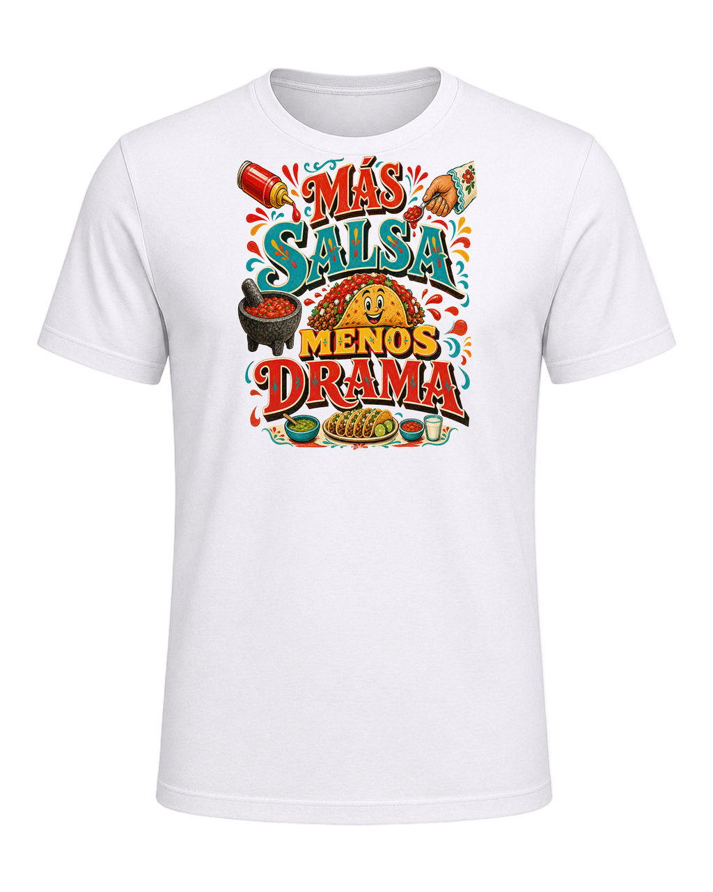 MÁS SALSA MENOS DRAMA — White