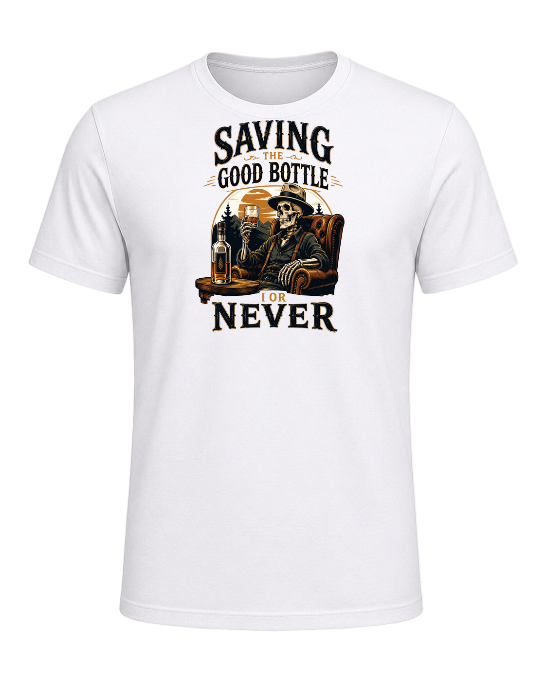 SAVING THE GOOD BOTTLE FOR NEVER — White