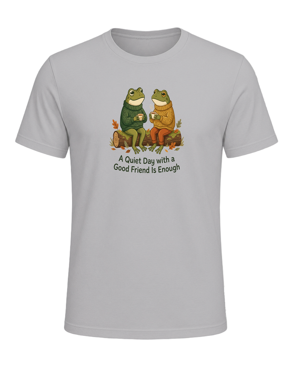 Cozy Frog Friends — Athletic Heather