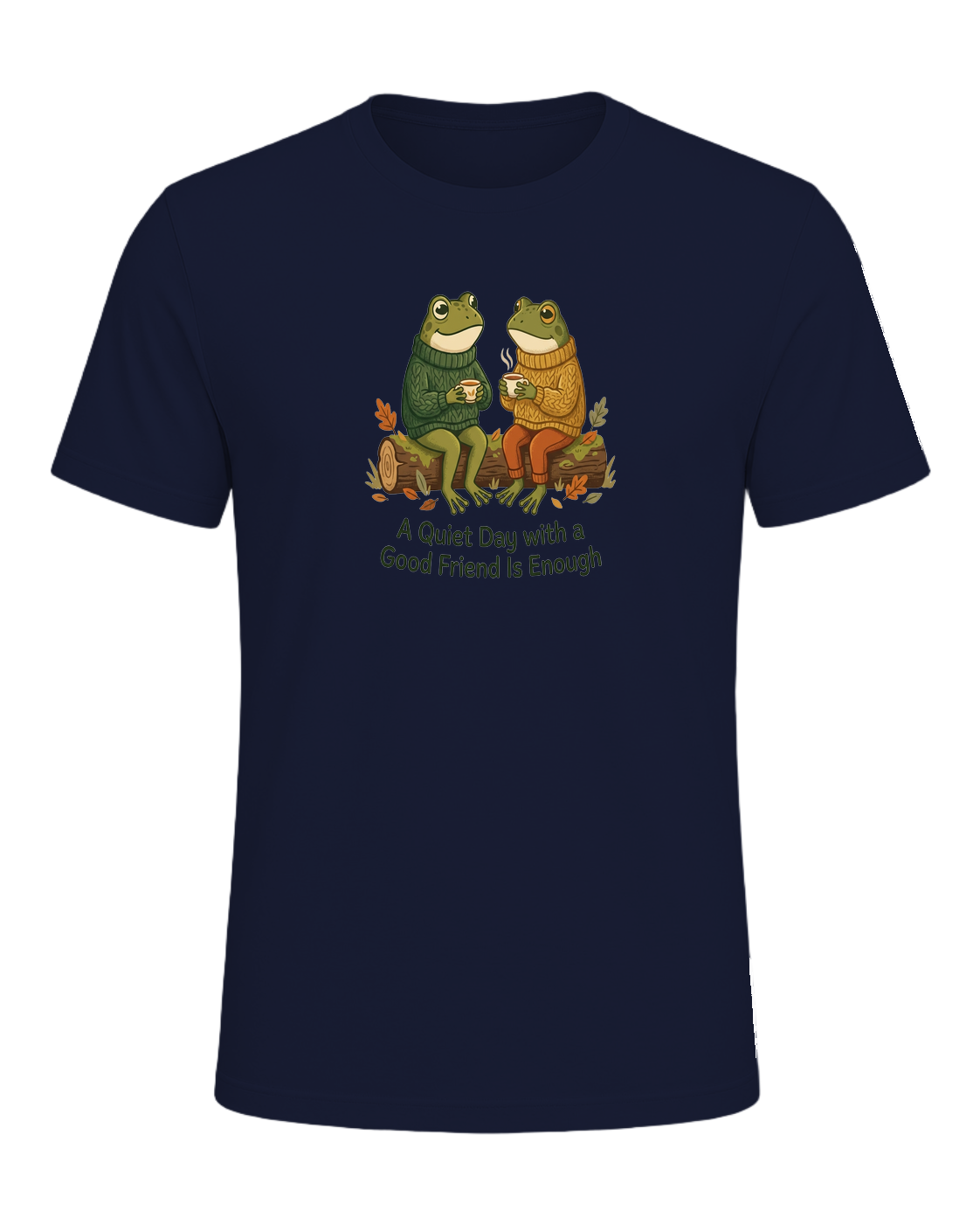 Cozy Frog Friends — Navy
