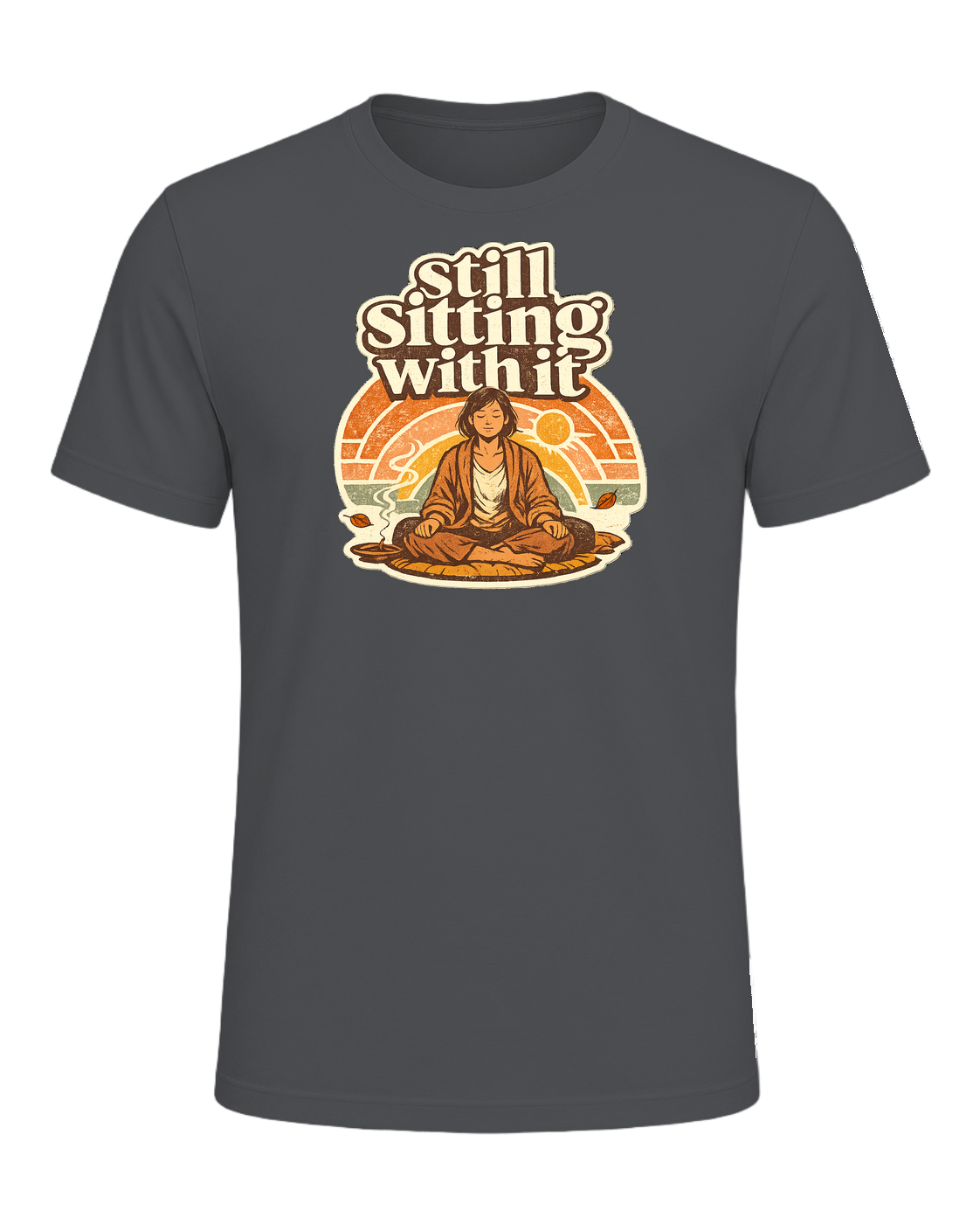 Still Sitting With It Tee — Asphalt