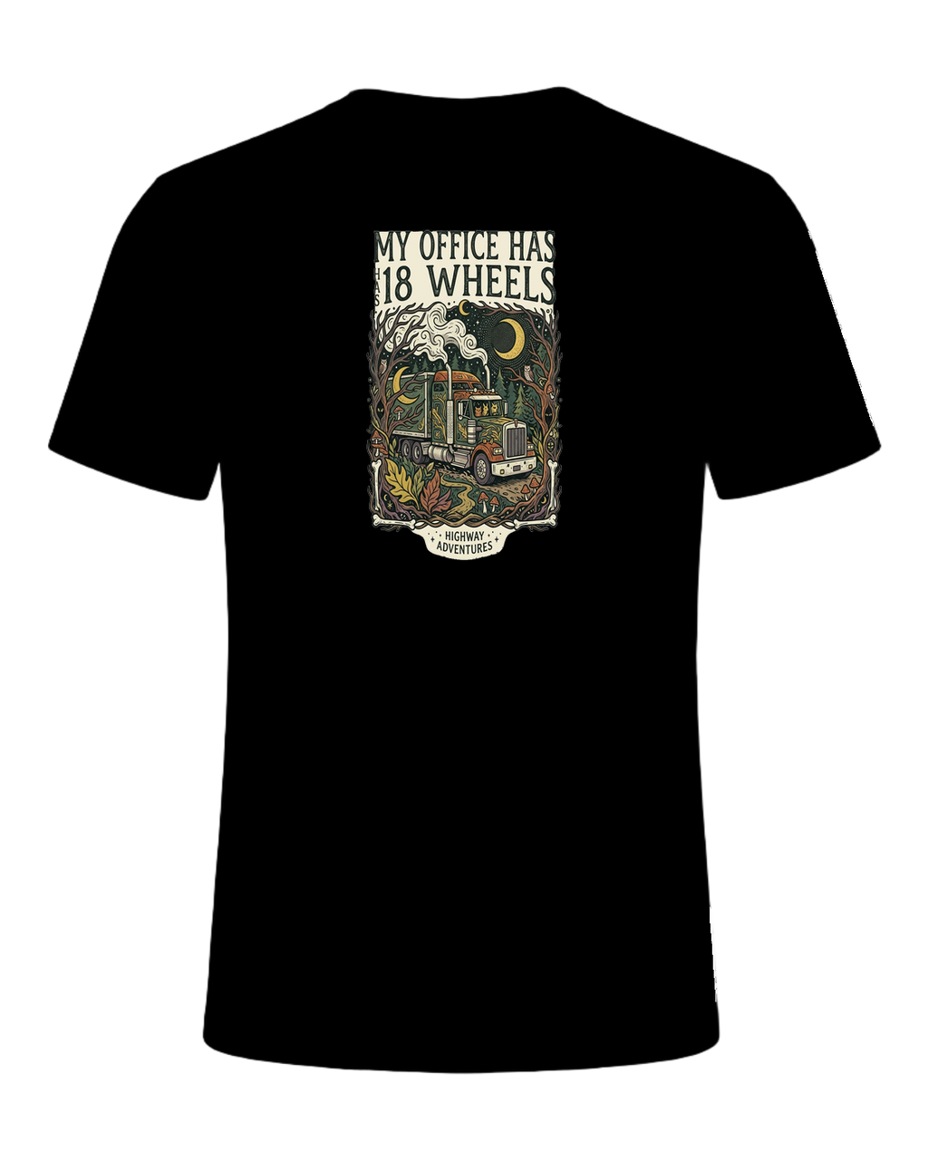 My office has 18 wheels — Black