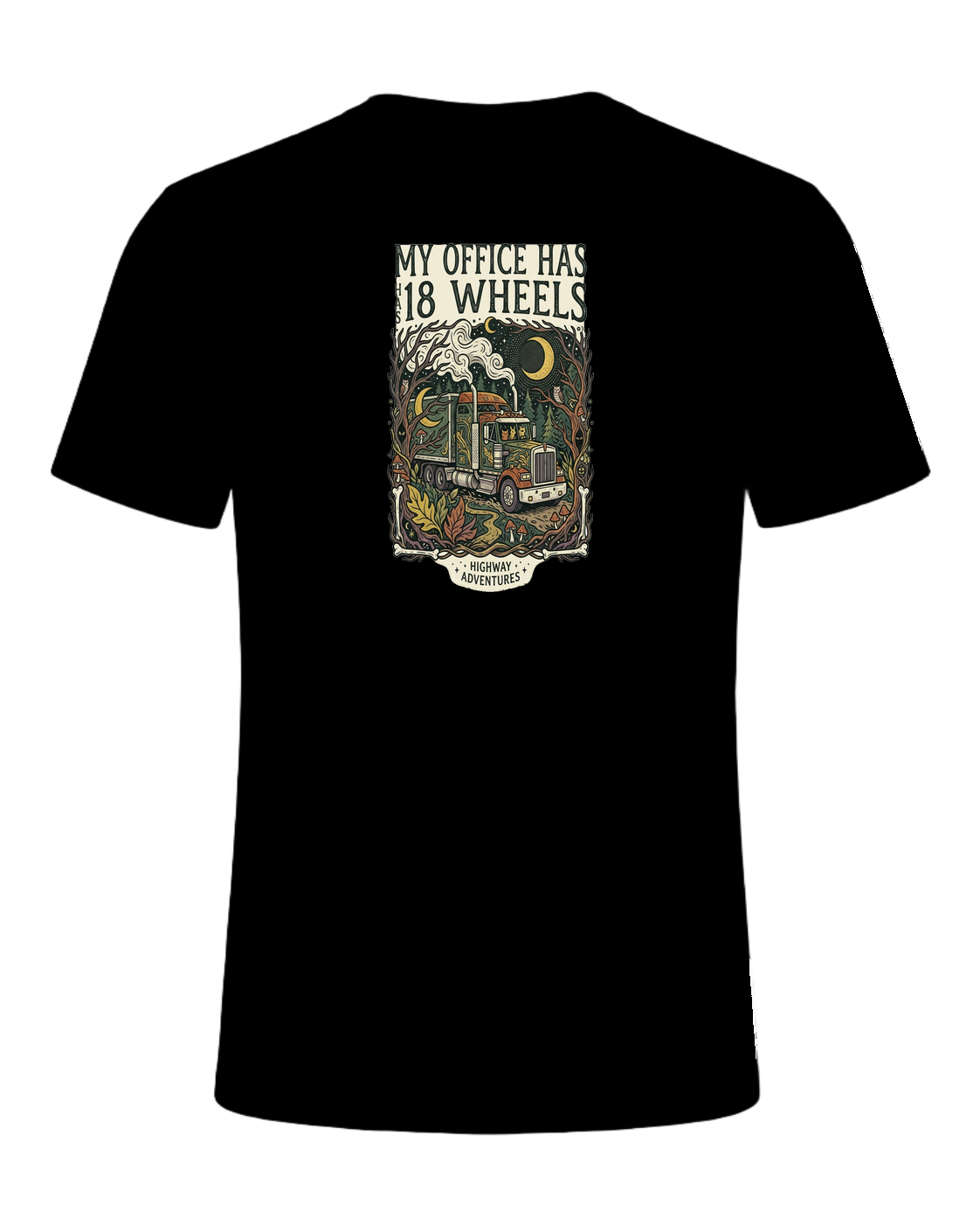 My office has 18 wheels — Black