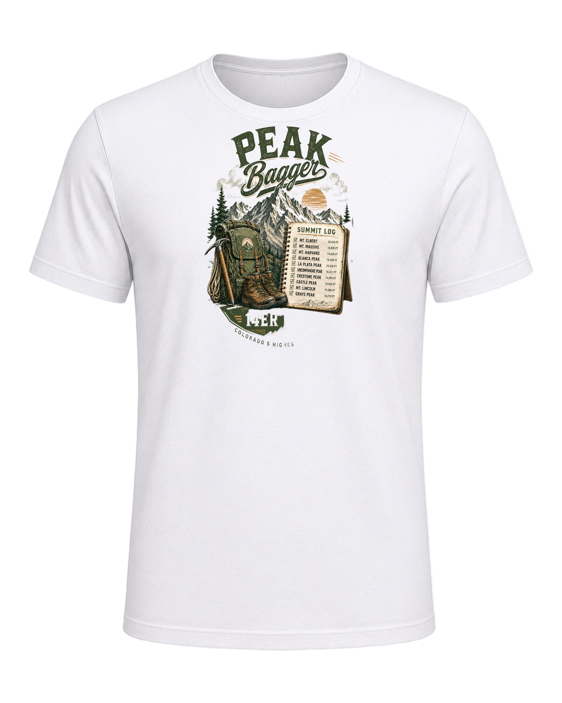 Peak Bagger — White