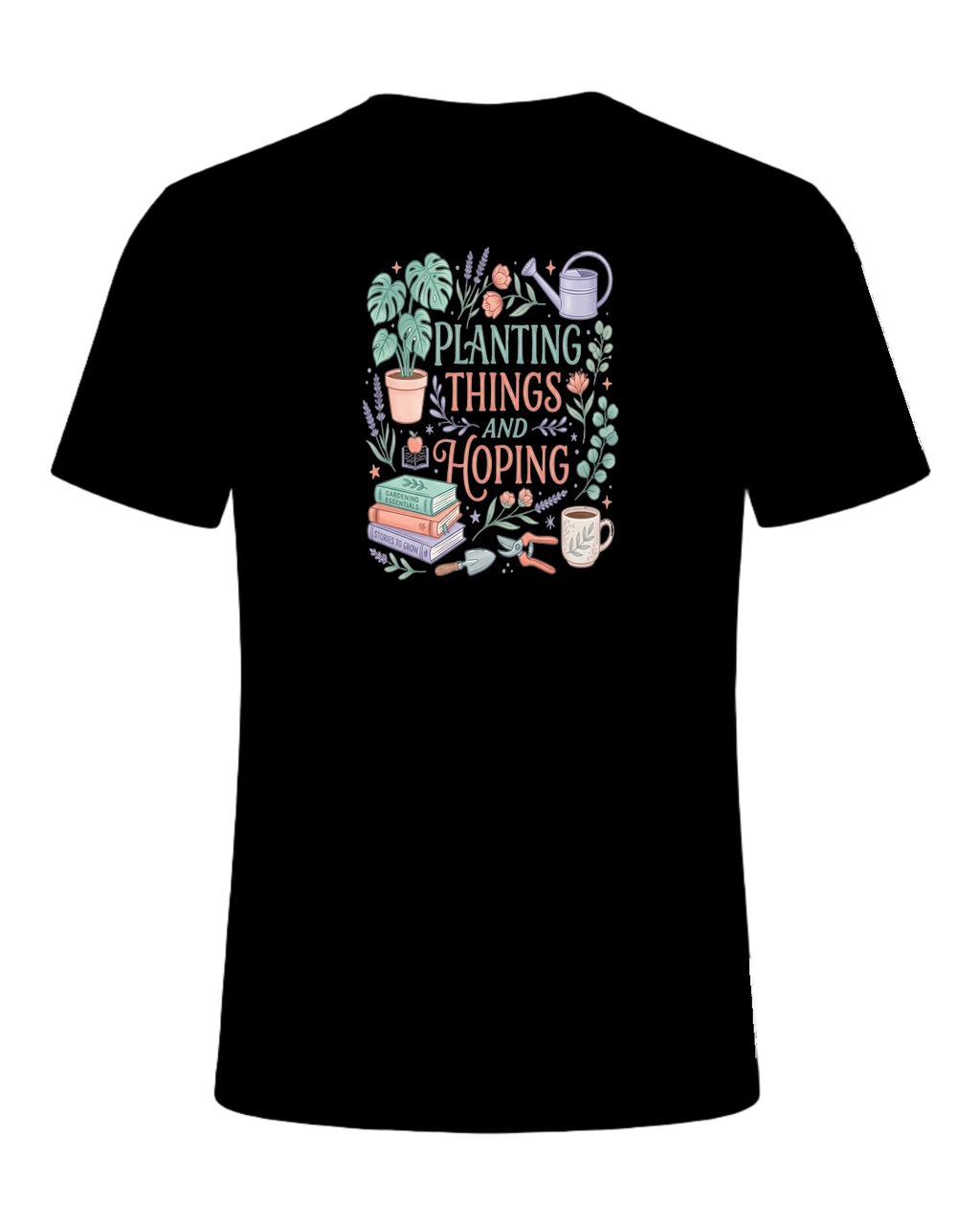 PLANTING THINGS AND HOPING — Black