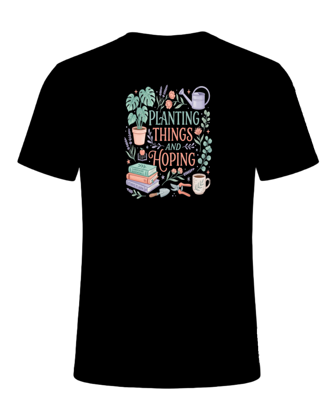 PLANTING THINGS AND HOPING — Black