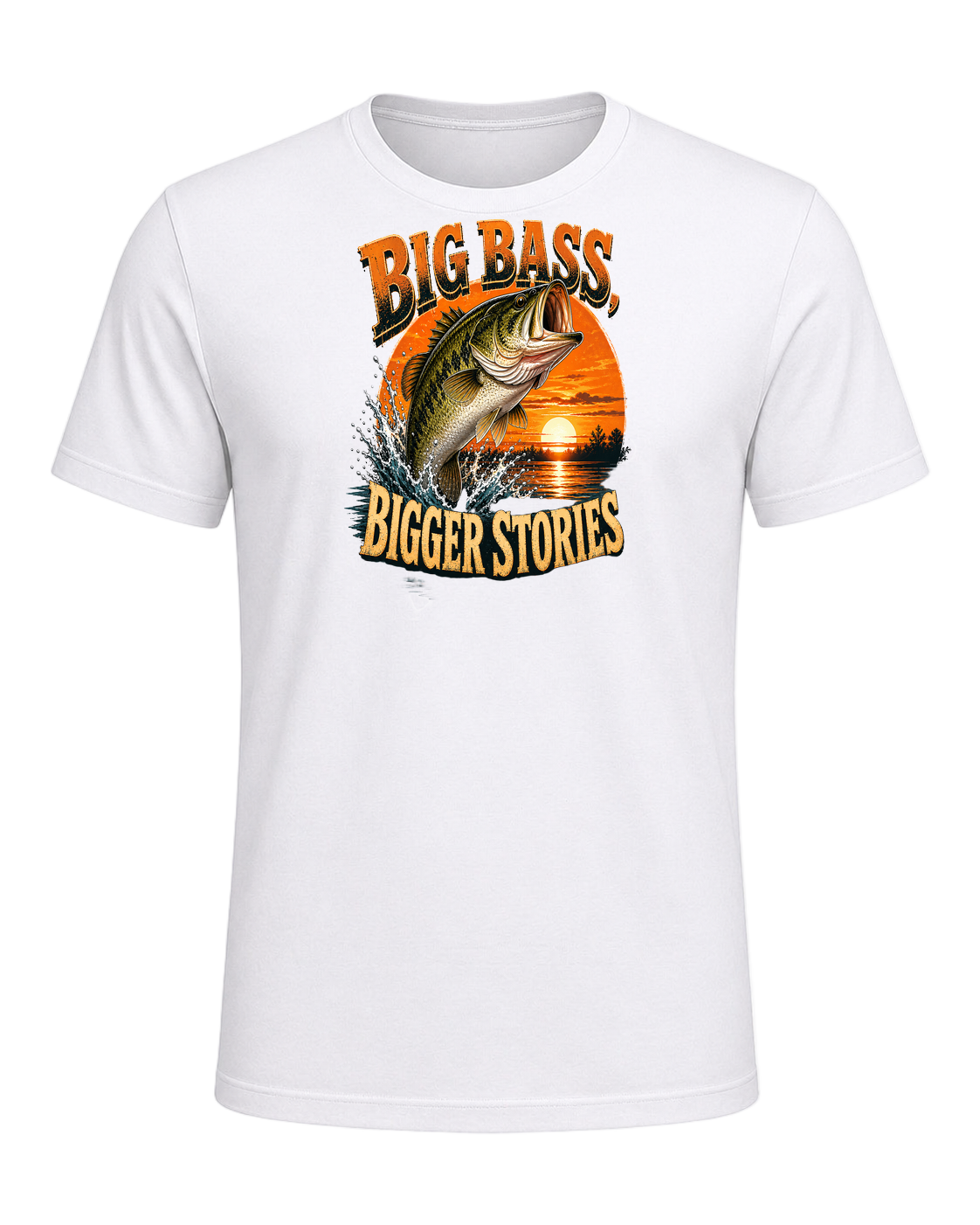 Bass Fishing Obsessed — White