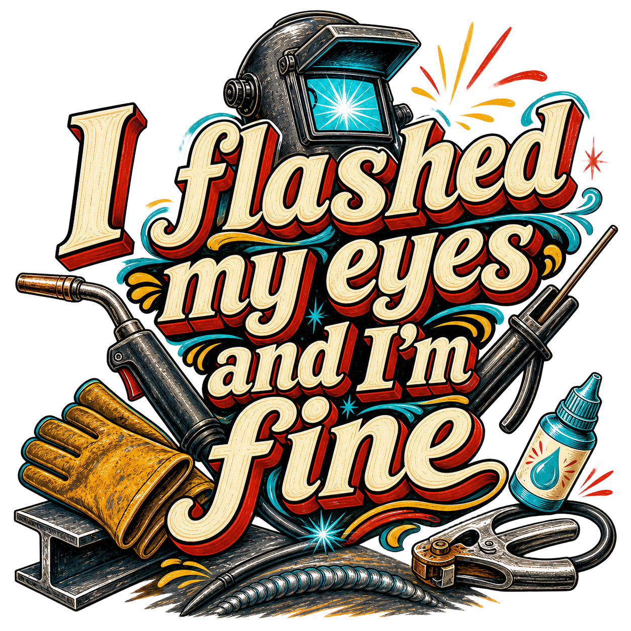 I flashed my eyes and I'm fine