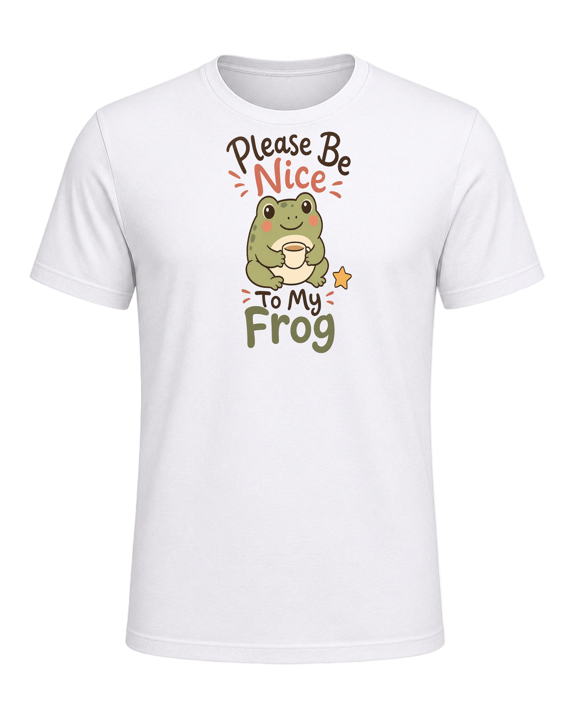 Please Be Nice To My Frog — White