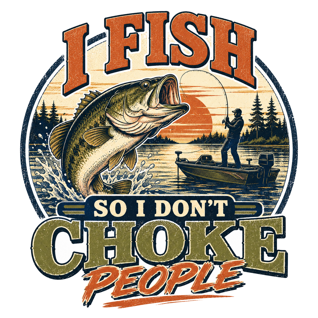 I FISH SO I DON'T CHOKE PEOPLE