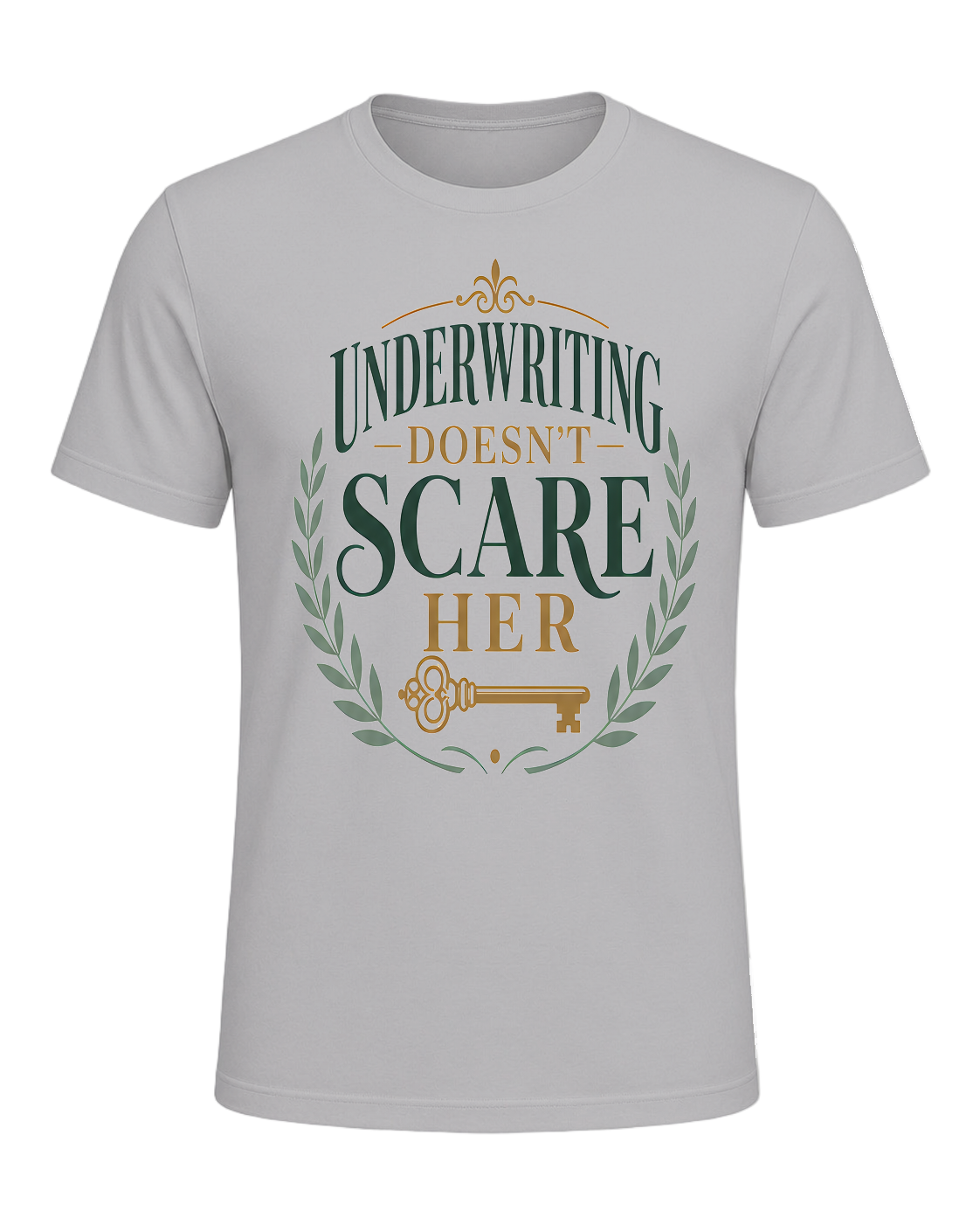 UNDERWRITING DOESN'T SCARE HER — Athletic Heather
