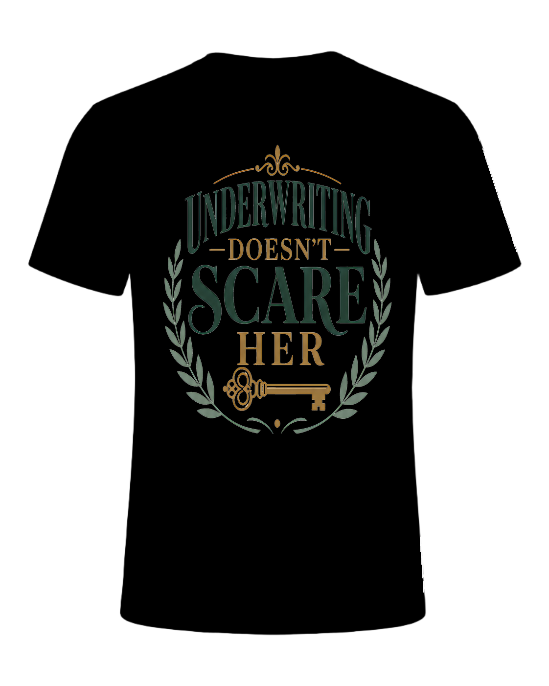 UNDERWRITING DOESN'T SCARE HER — Black