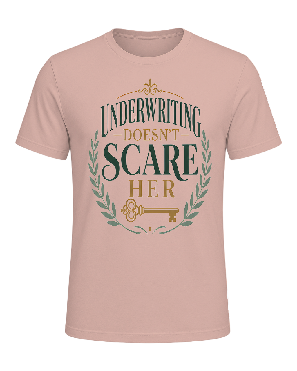 UNDERWRITING DOESN'T SCARE HER — Heather Prism Peach