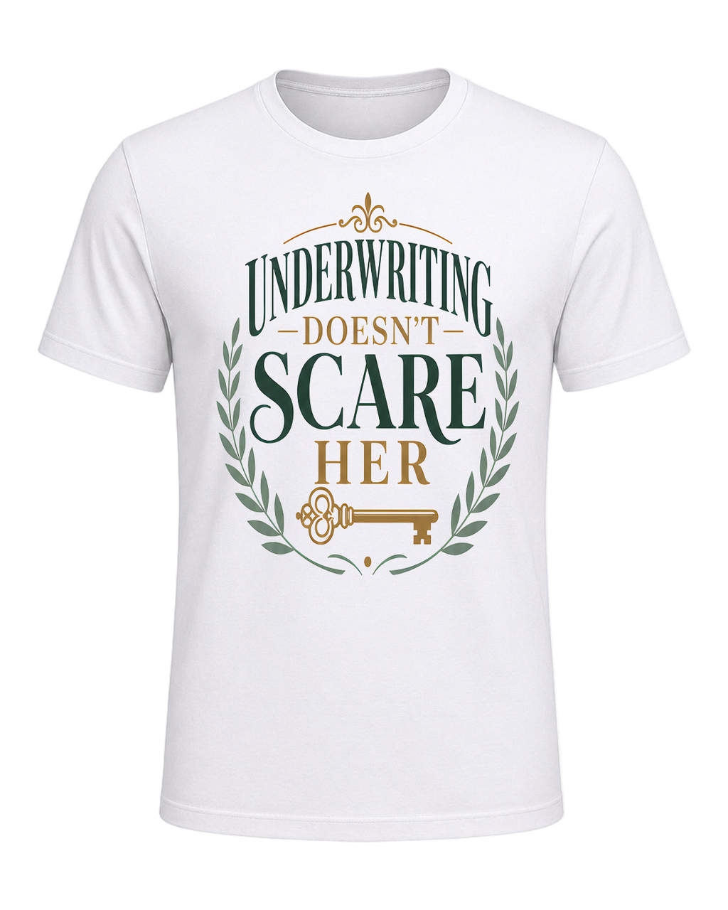 UNDERWRITING DOESN'T SCARE HER — White