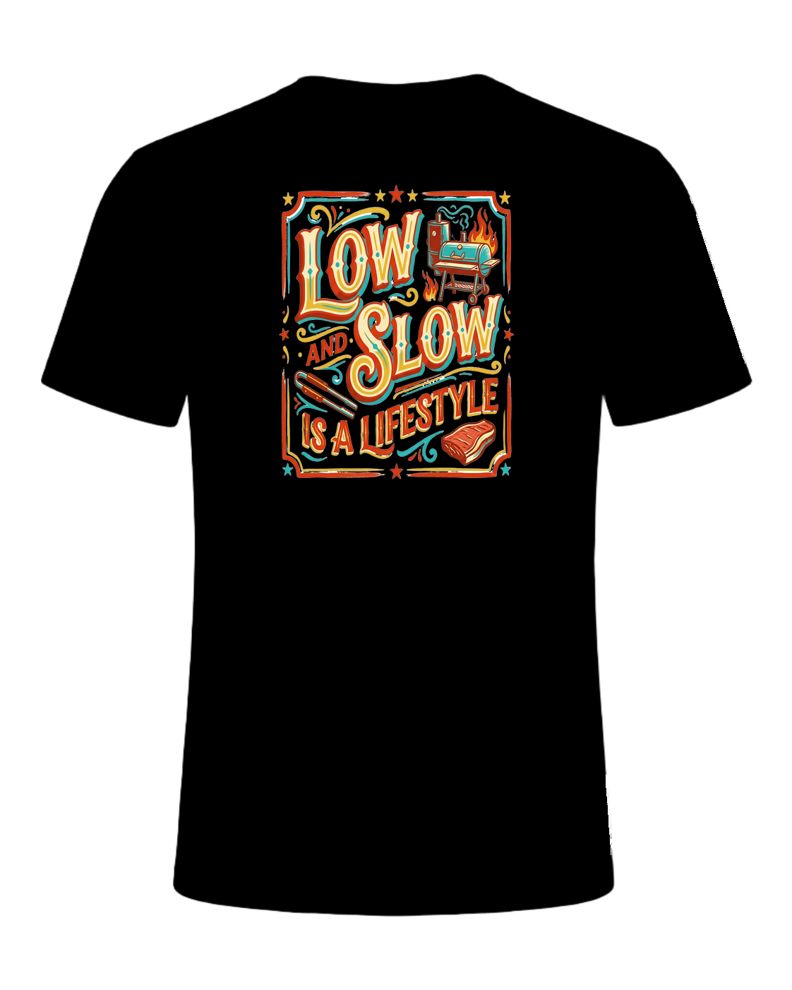 LOW AND SLOW IS A LIFESTYLE — Black