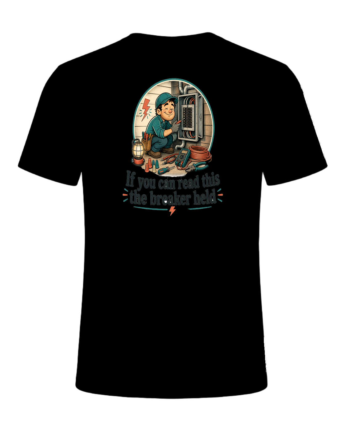 If you can read this the breaker held — Black