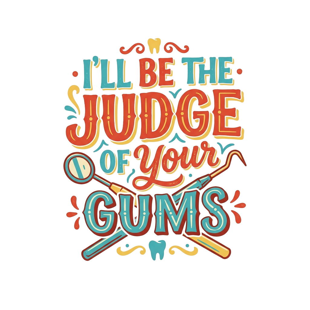 I'll be the judge of your gums