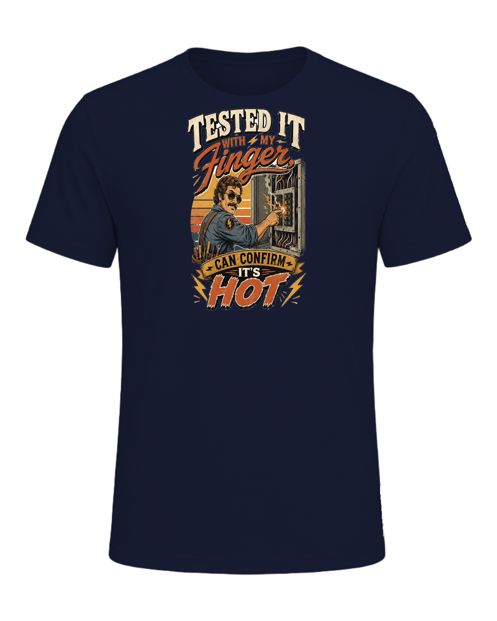 Tested it with my finger, can confirm it's hot — Navy