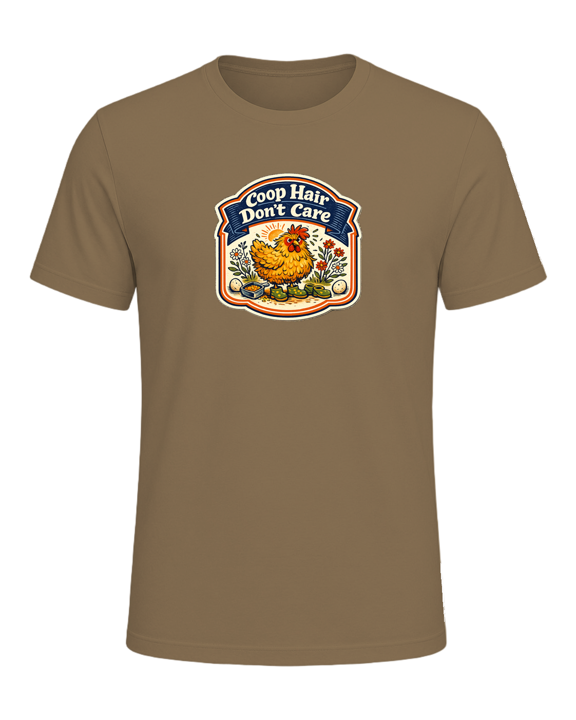 Coop Hair Don't Care Tee — Heather Olive