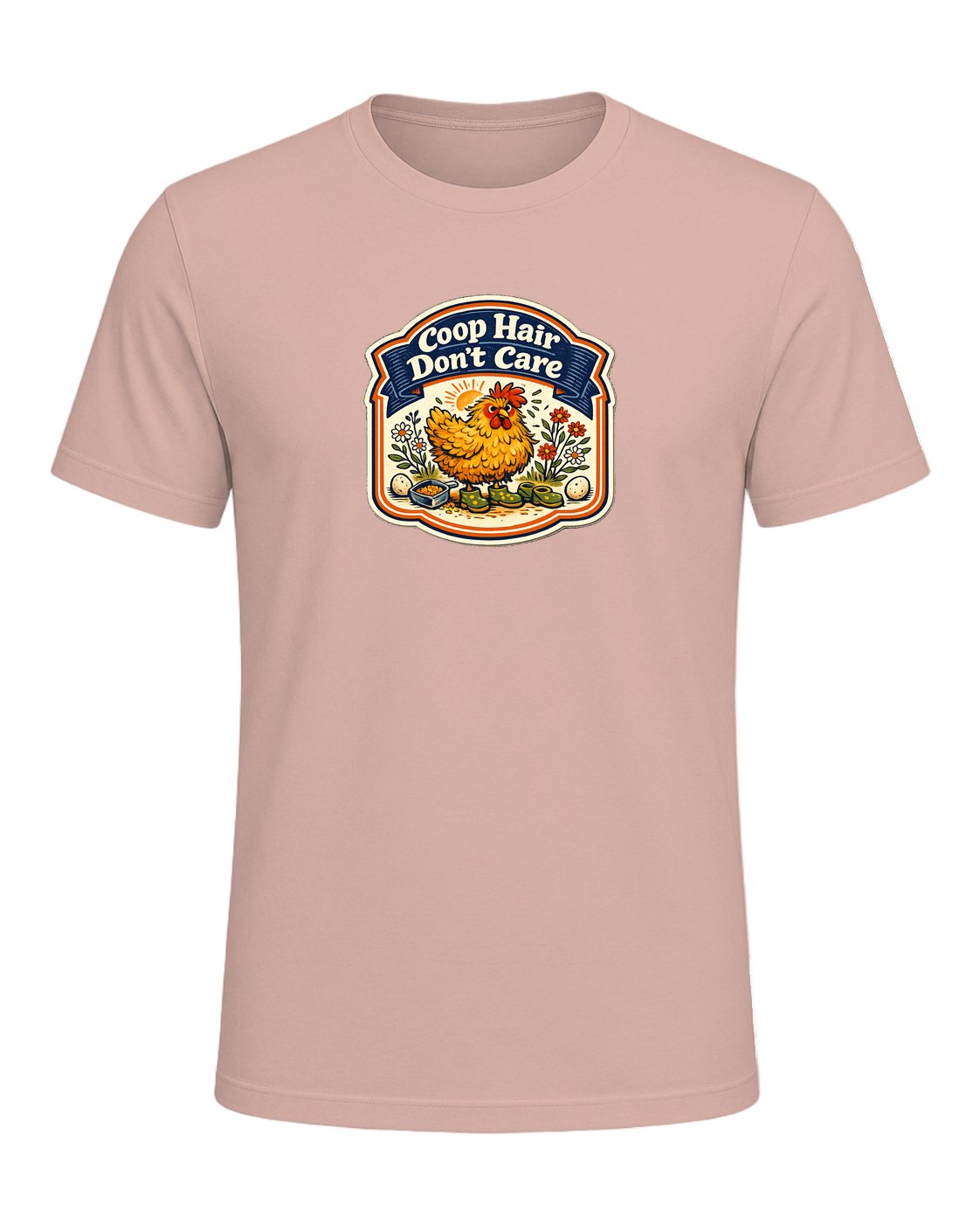 Coop Hair Don't Care Tee — Heather Prism Peach