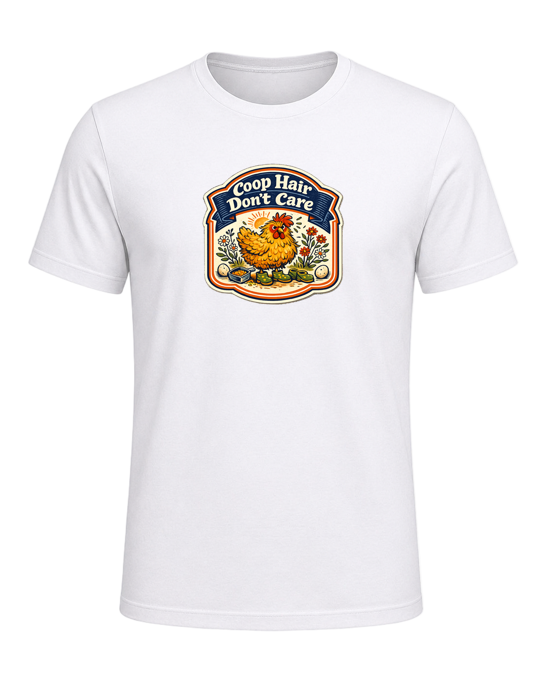 Coop Hair Don't Care Tee — White