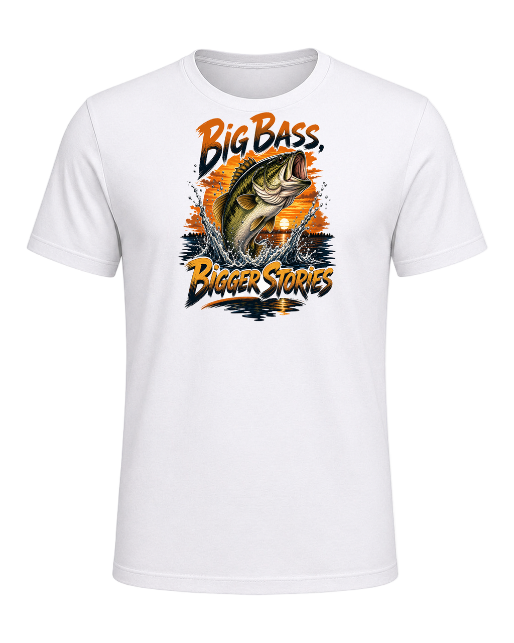 Bass Fishing Obsessed — White