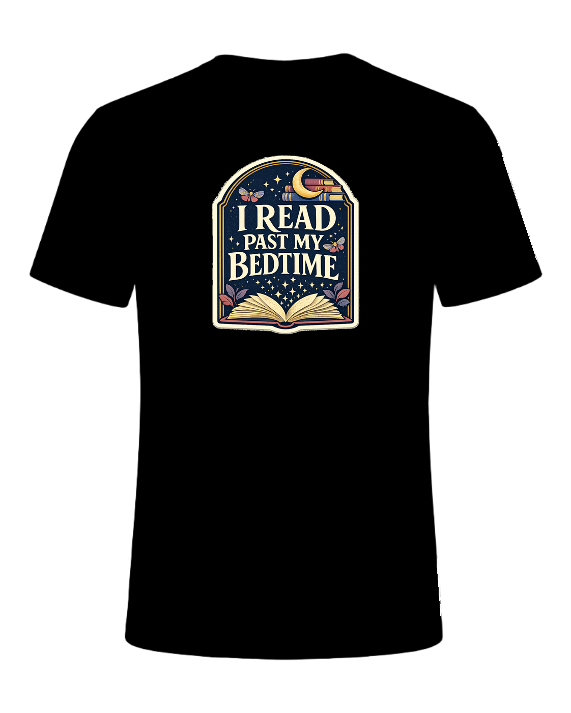 I Read Past My Bedtime Tee — Black
