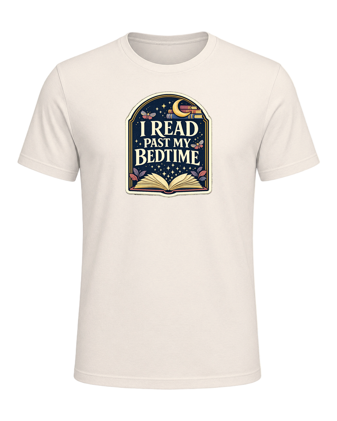 I Read Past My Bedtime Tee — Natural