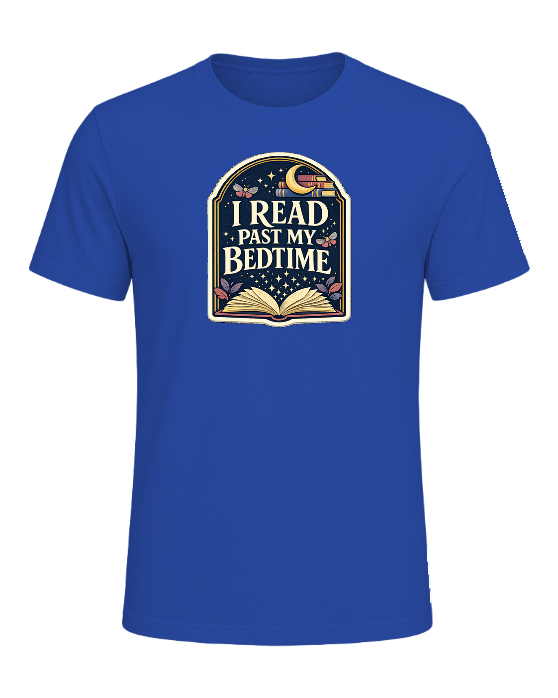 I Read Past My Bedtime Tee — True Royal