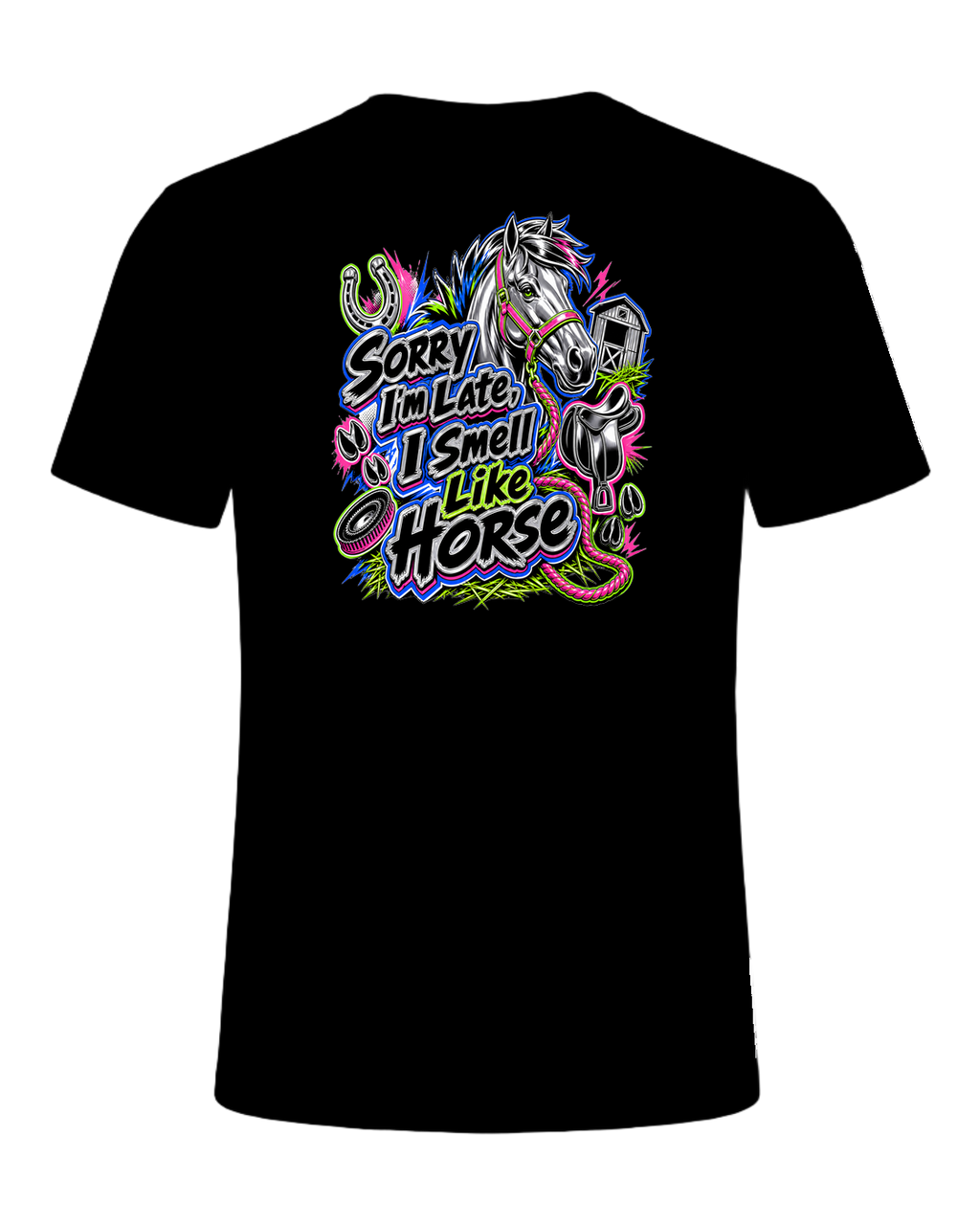 Sorry I'm Late, I Smell Like Horse — Black