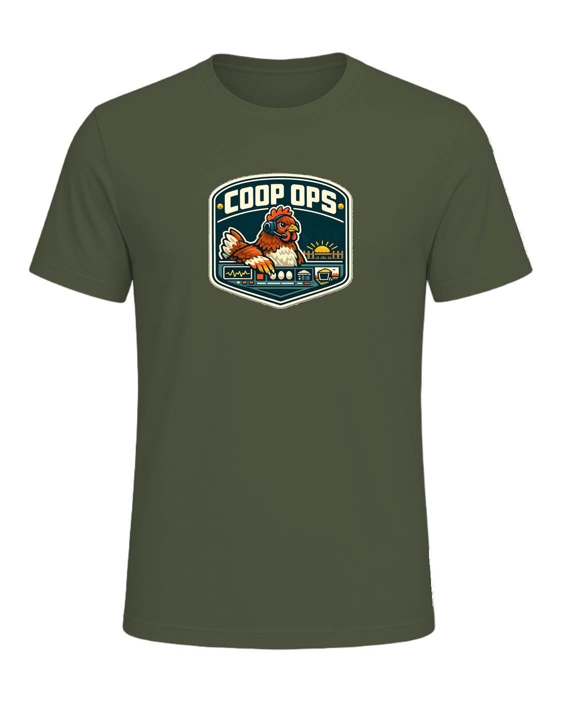 Coop Ops Tee — Military Green