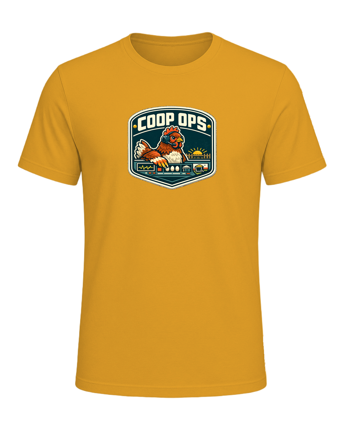 Coop Ops Tee — Mustard