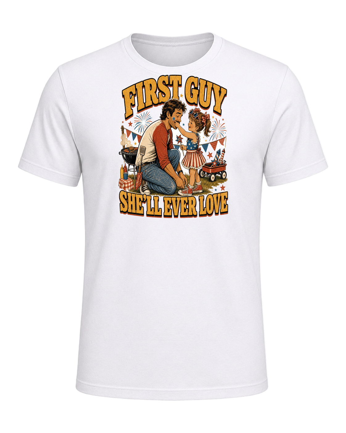 FIRST GUY SHE'LL EVER LOVE — White