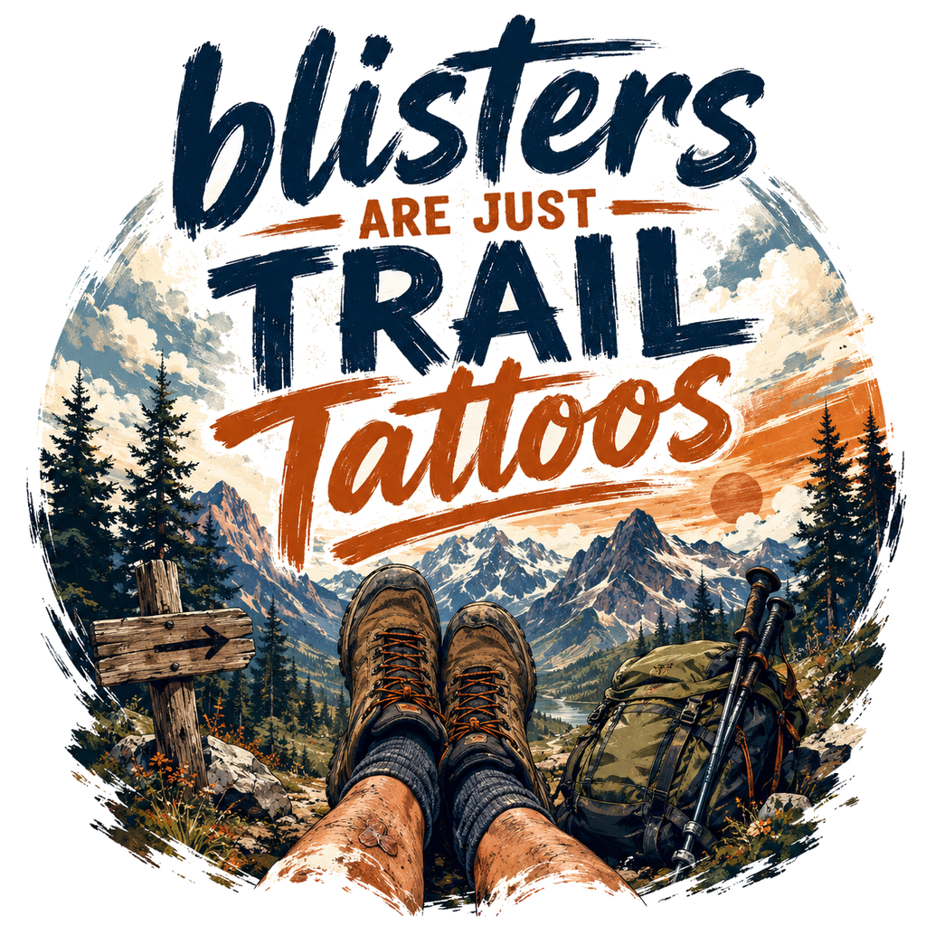 blisters are just trail tattoos