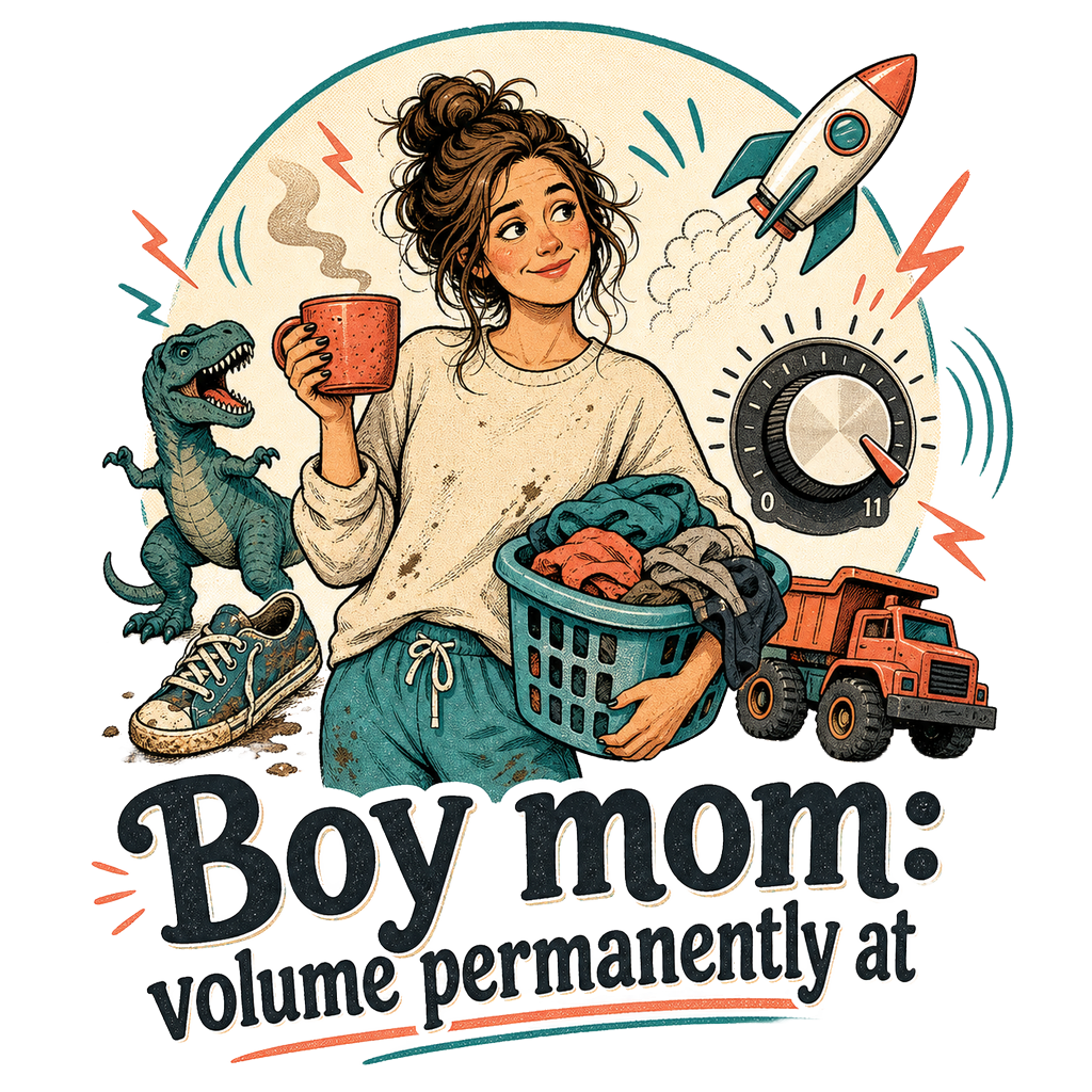 Boy mom: volume permanently at 11