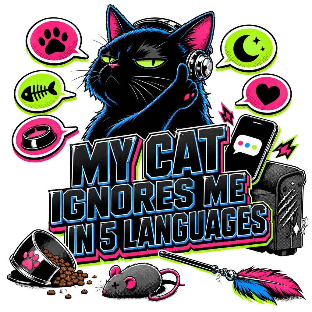 MY CAT IGNORES ME IN 5 LANGUAGES