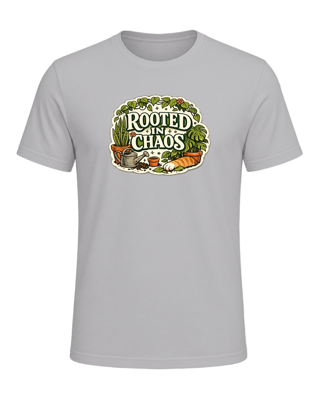 A cozy vintage plant mom tee for anyone beautifully rooted in houseplant chaos. — Athletic Heather
