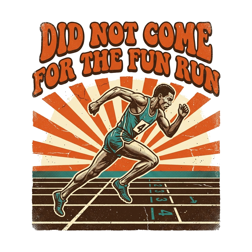 DID NOT COME FOR THE FUN RUN