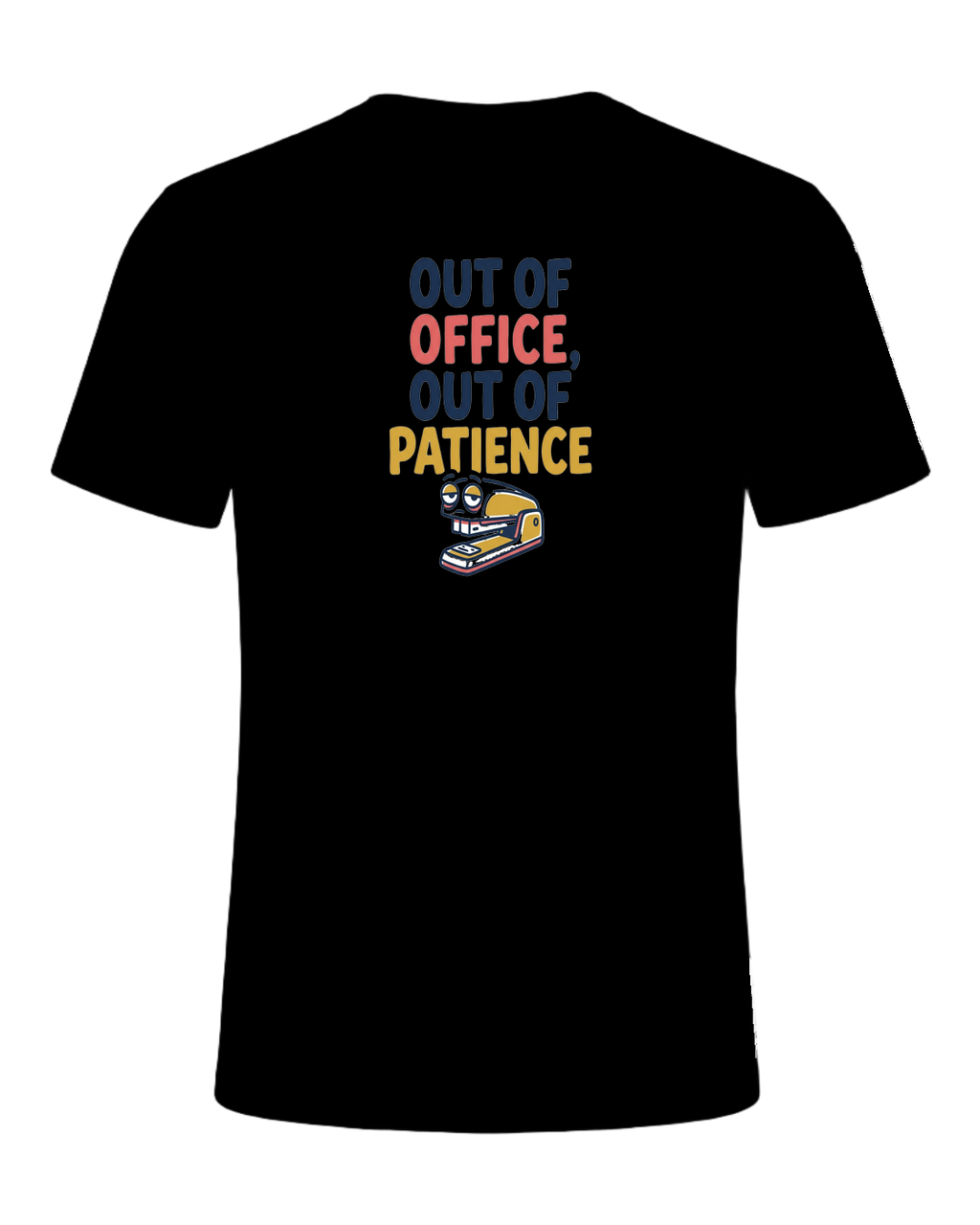 OUT OF OFFICE, OUT OF PATIENCE — Black
