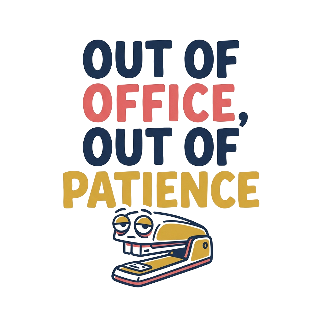 OUT OF OFFICE, OUT OF PATIENCE