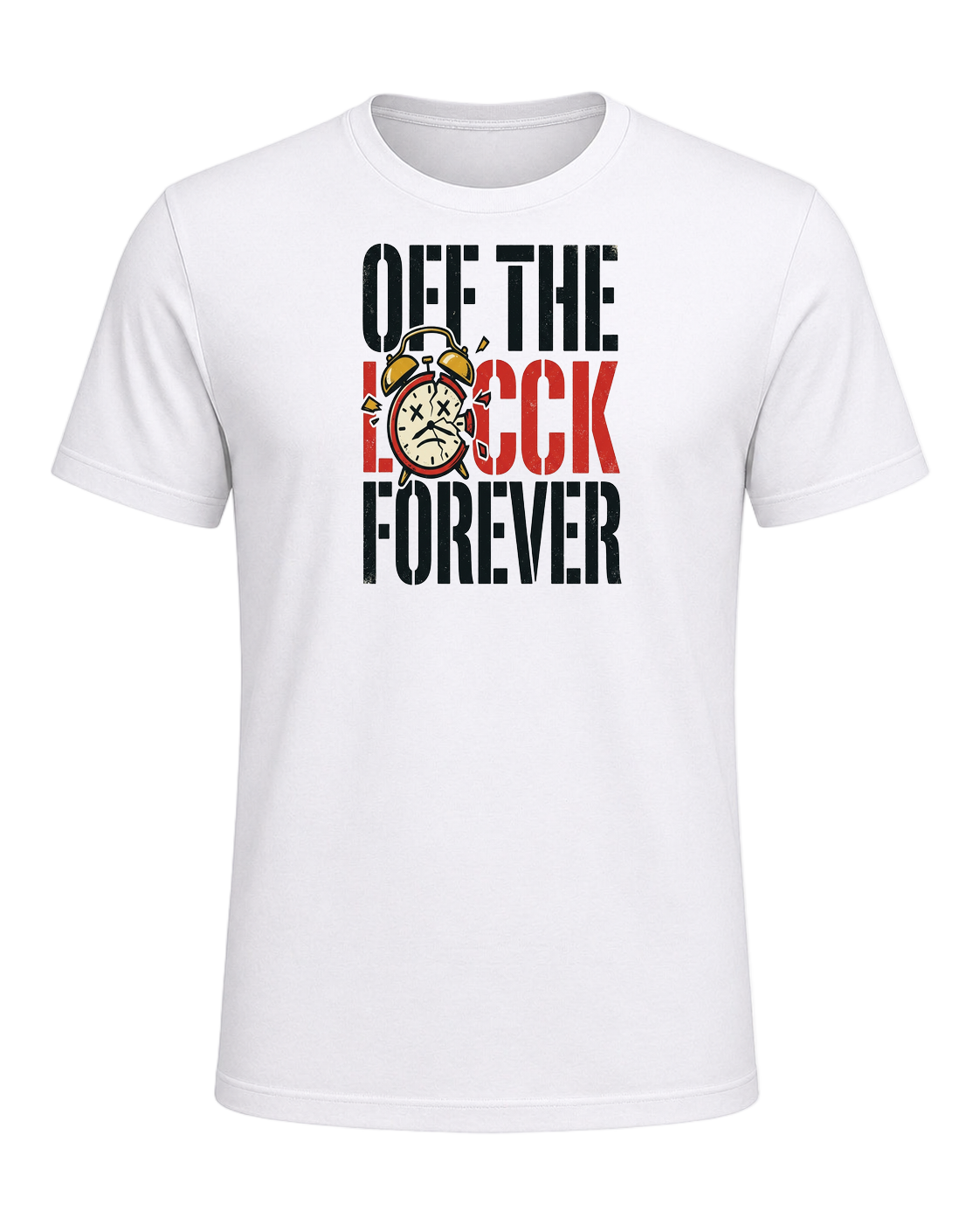 Off the clock forever — White