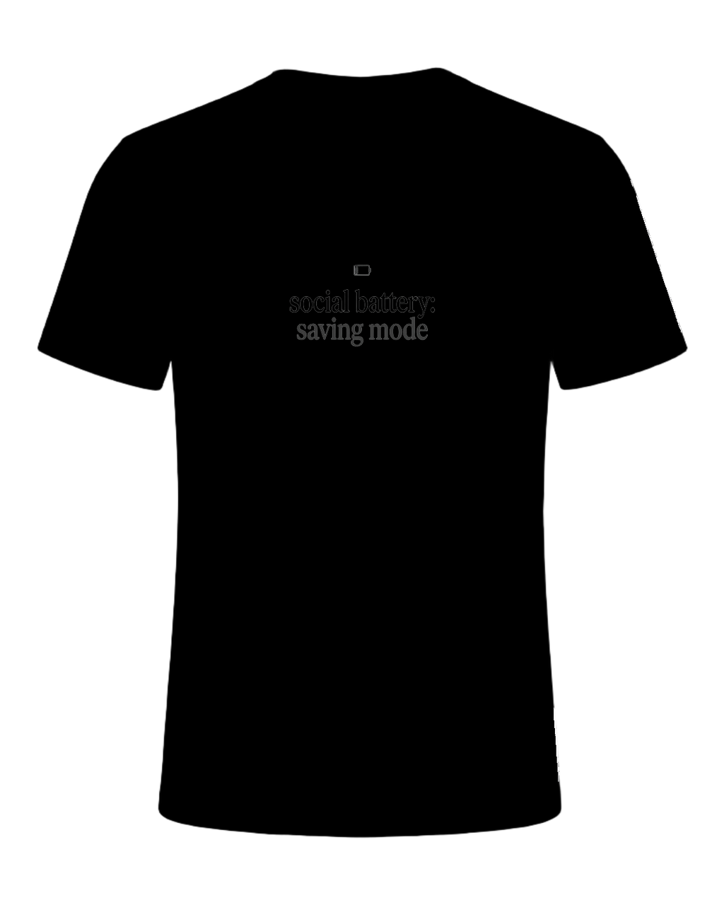 social battery: saving mode — Black